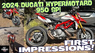 2024 Ducati Hypermotard 950 SP First Impressions [upl. by Yatnohs]