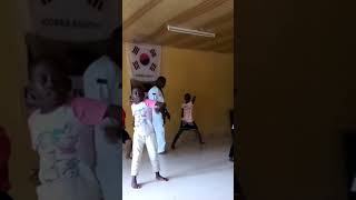 Taekwondo kids punching drills basic training for beginner kids Watch and Subscribe please [upl. by Nonnahsed151]