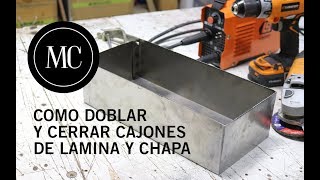 Como hacer un cajon de lamina o chapa y varias formas de cerrarlo [upl. by Eniamej812]