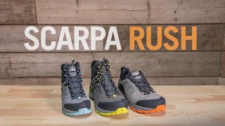 Inside Look Scarpa Rush Boots amp Shoes [upl. by Yanahs]