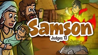 Samson  Animated Bible Stories  My First Bible  45 [upl. by Ahsirk]