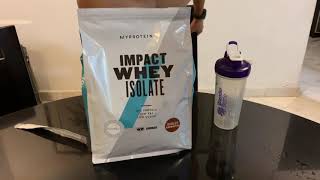 Unboxing Myprotein Impact Whey Isolate [upl. by Zipah861]