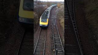 43133 and 43137 working 1A37 from Glasgow Queen St to Aberdeen shorts train class43 hst [upl. by Notlimah]