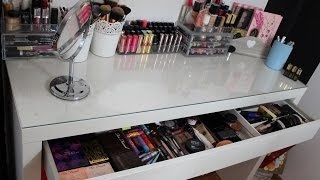 Mon rangement et ma collection de maquillage ❤  Makeup storage [upl. by Airdua]