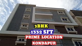 BRAND NEW 3BHK FLAT FOR SALE RKID349SFT1314PRIME AREA NEAR KONDAPUR HIGH TENSION ROAD PROPERTY [upl. by Donella155]