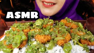 ASMR NUGGET KANZLER SAMBAL IJO ALA NASI PADANG  ASMR INDONESIA  EATING SOUND [upl. by Spalding385]