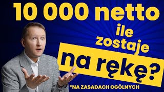 Działalność gospodarcza ile zostaje na rękę z 10 000 zł netto na skali podatkowej [upl. by Orsola]