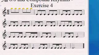 68 time signature  How to read compound rhythms  Improved version [upl. by Telfer61]