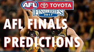 AFL Finals Predictions 2017 [upl. by Ricoriki770]