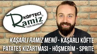 Köfteci Ramiz  Yemek Paket Servis İnceleme Kaşarlı Köfte  Patates Kızartması  Höşmerim Tatlısı [upl. by Gadmon]