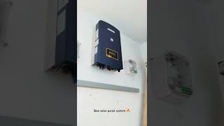 5kw solar panel system 🔥ytstudio solarsetup solarenergy solarpower shorts [upl. by Aihtniroc]