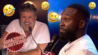 FUNNIEST Comedy Auditions That WON The GOLDEN BUZZER  Amazing Auditions [upl. by Chrissa]