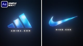 Trendy Logo Animation in After Effects  After Effects Tutorial  Simple Logo Animation  Easy way [upl. by Okiron]