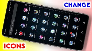 How to change Android Apps icon design  mobile screen icon change kaise kare  Viseshgyan [upl. by Soll]