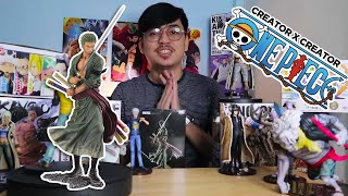 UNBOXING Creator X Creator Roronoa Zoro  One Piece Toy Figure [upl. by Eugirne]