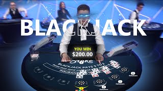 I Turned 200 Into 1000 On Blackjack Stake [upl. by Soo]