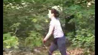 Nordic Walking Speed Power Katja im Training [upl. by Aihsyt]