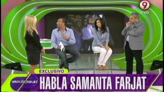 Samanta Farjat y sus reveladoras declaraciones [upl. by Redienhcs]