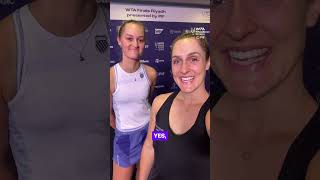 First to the Finals in Riyadh 👏 WTA WTAFinalsRiyadh GabrielaDabrowski ErinRoutliffe [upl. by Urbano]