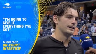 Taylor Fritz OnCourt Interview  2024 US Open Semifinal [upl. by Libre181]