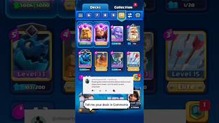 royal giant deck 🤯  clash royale  shorts battleroyale supercell [upl. by Tana]