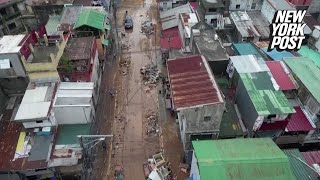 Typhoon Gaemi causes flooding in Manila and nearby provinces [upl. by Adli]