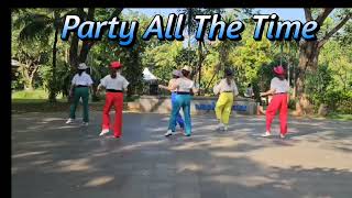 Party All The Time Line Dance Demo by Daisy amp Ecopark LD 23 June 2024 [upl. by Nolyaj181]