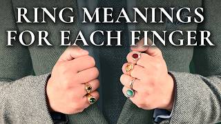 Rings amp Their Meaning Symbolism For Men  What Fingers To Wear A Ring On [upl. by Odama]