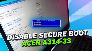 Cara DisableMenonaktifkan UEFI Secure Boot Acer A31433 [upl. by Geilich]