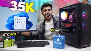 35000 Rs Super Intel Gaming PC Build🔥 With GPU Complete Guide🪛 Gaming Test i5 12th Gen GTX 1650 [upl. by Alue563]