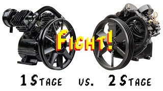 The Difference Between a Single Stage and Two Stage Air Compressor Pump [upl. by Drazze]