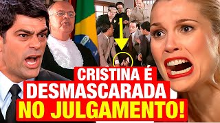 ALMA GÊMEA Cristina é DESMASCARADA EM JULGAMENTO por TESTEMUNHA SECRETA Resumo capítulo hoje [upl. by Ardussi]