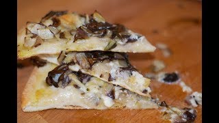 Pizza Radicchio and Gorgonzola Recipe  How to Cook Real Italian Food from my Italian Kitchen [upl. by Rawde]