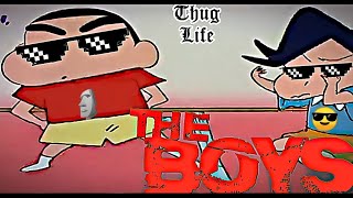 THE BOYS MEME  Shin Chan thug life moment shinchan funny moments shinchan theboysmeme PART 16 [upl. by Nakah561]