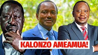 DEAD END FINALLY KALONZO BREAKS THE THREE LEGGED STOOL WITH RAILA amp UHURU AS HE ANNOUNCES MASS EXIT [upl. by Aliakim849]