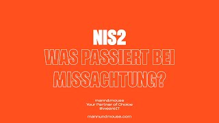 NIS2  Was passiert bei Missachtung [upl. by Siroved]