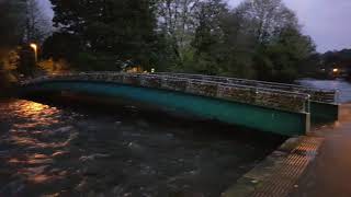 bakewell river in flood  october 2019 [upl. by Berkley]