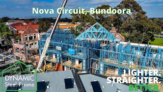 Truss Module Lift  Nova Circuit Bundoora [upl. by Atikam812]