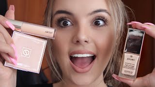 Jouer Cosmetics  Foundation Concealer and Powder  8 Hour Wear Test [upl. by Gelya]