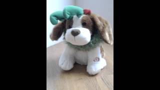 Tekky Toys Flapping Ears Animated Musical Singing Christmas Dog [upl. by Pascoe183]