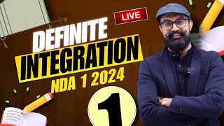 NDA 2024 Live  Definite Integration  DAY  1  Calculus  Anuj Sir [upl. by Lombardi696]