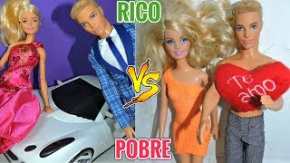 RICO VS POBRE DIA DOS NAMORADOS Da BARBIE [upl. by Hameean]