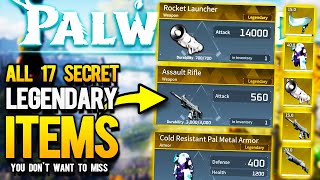 PALWORLD  The Absolute Best GEAR amp Weapons To Get All Hidden Legendary Schematics in Palworld [upl. by Tiras]