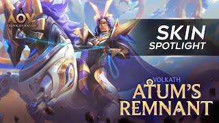 Volkath Atums Remnant Skin Spotlight  Garena AOV Arena of Valor [upl. by Zerat]