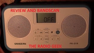 Sangean PR D19 AM FM Radio review and band scan [upl. by Joe]