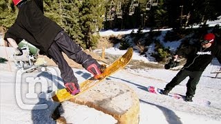 Recycled Christmas Tree Snowboards Every Third Thursday [upl. by Enyale]