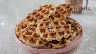 Gaufre de liège طريقة عمل الوافل [upl. by Tnilc]