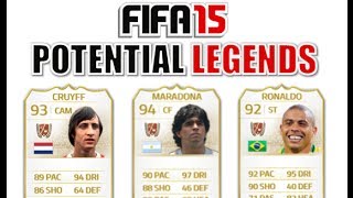 FIFA 15 POTENTIAL LEGENDS 1 ft MARADONA ZIDANE CRUYFF [upl. by Stryker]