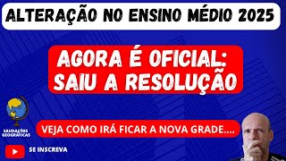 COMO VAI FICAR AS MATRIZES CURRICULARES DA REDE ESTADUAL MG PARA O ANO DE 2025  ENSINO MÉDIO [upl. by Erving]