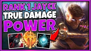 TRUE DAMAGE JAYCE BUILD  CONQUEROR JAYCE IS BUSTED EPIC COMEBACK  League of Legends [upl. by Wolsniw]